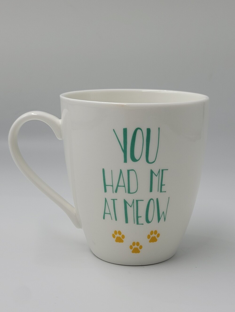 Pfaltzgraff You Had Me At Meow Large Mug Cat Lover 4.5" tall